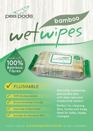 Bamboo Flushable Wet Wipes