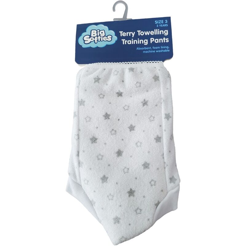 Big Softies Terry Towelling Training Pants  Size 3