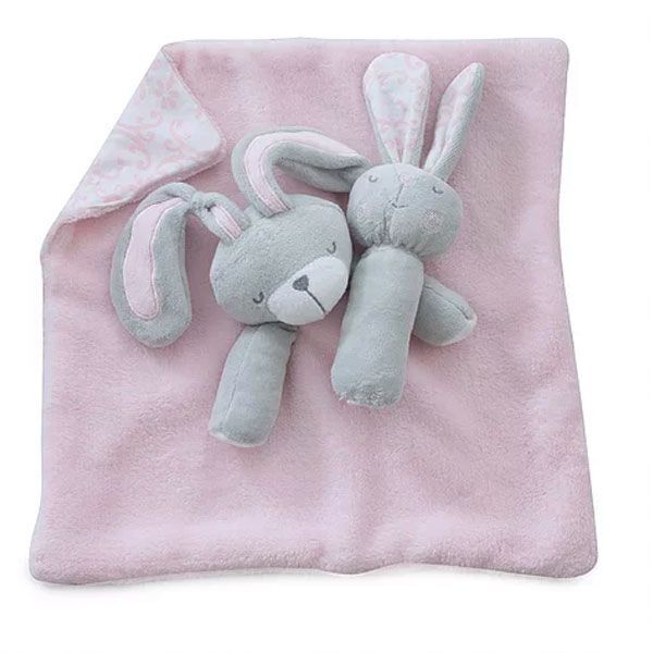 UGG® Bunny Rattle & Blanket Set