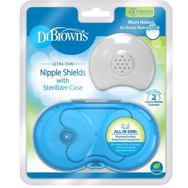 Dr Brown+39s Nipple Shields   2pk