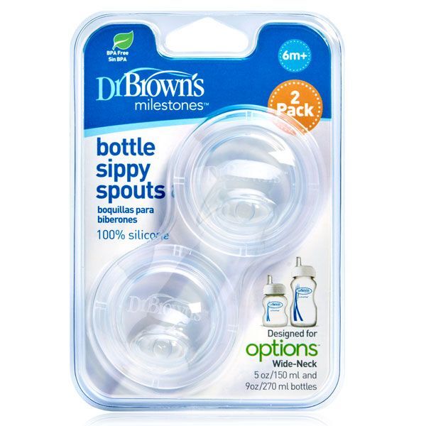 Dr Brownand39s Bottle Sippy Spouts 2pkt
