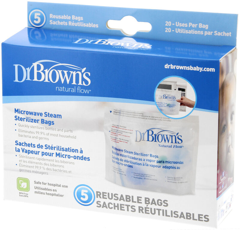Dr Brownand39s Microwave Steam Sterilizer Bags 5pkt