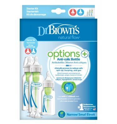 Dr Browns Options+ Narrow Neck Feeding Bottle Starter Kit