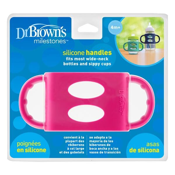 Dr Browns Silicone Handles Pink