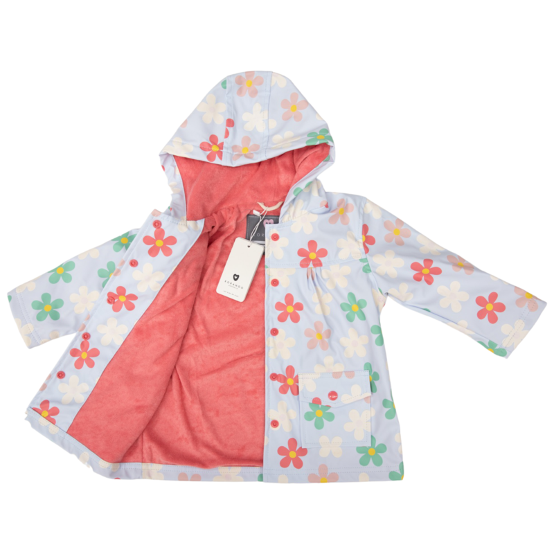Flower Colour Change Raincoat | Squidlydids For Kids
