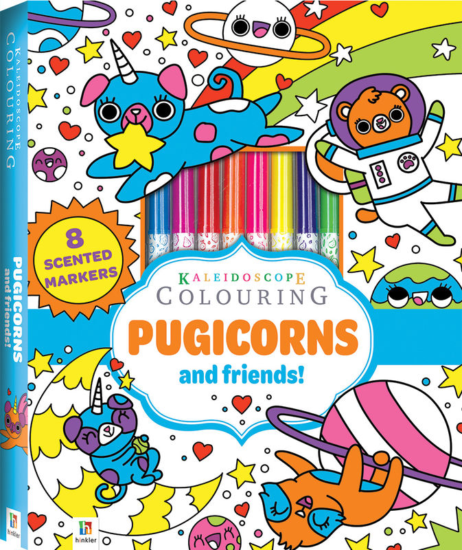 Kaleidoscope Colouring Pugicorns and Friends
