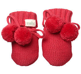 Gift Boxed, newborn sized Bootie - Red