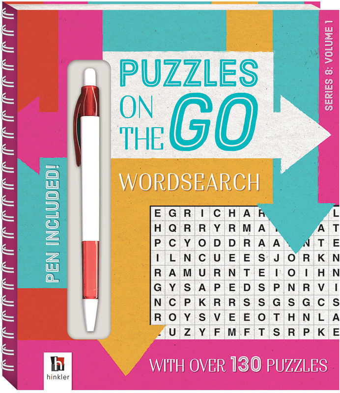 Puzzles on the Go Wordsearch Series 8 Volume 1