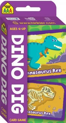 School Zone Dino Dig Flash Card Game