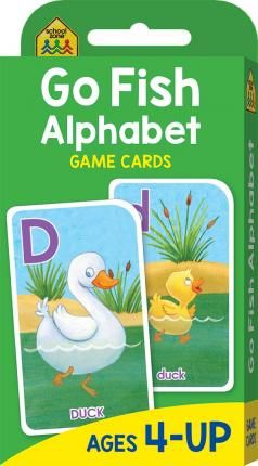 School Zone Go Fish Alphabet Game Cards