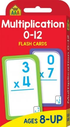 School Zone Multiplication 012 Flash Cards