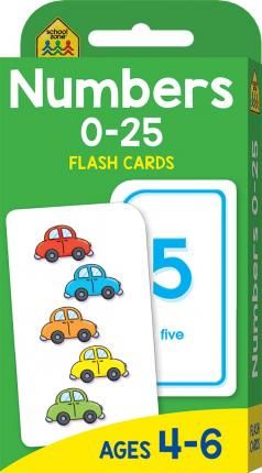 School Zone Numbers 025 Flash Cards