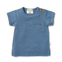 Anchor Blue Organic Pocket Top