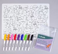 HEY DOODLE REUSABLE COLOUR IN SILICONE PLACEMAT