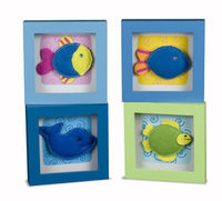 BBK-0426 Tropical Fish Felt Picture Frames - set 4