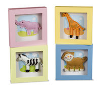 BBK-0427 Jungle Animals Felt Picture Frames - set 4