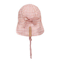 BH Gingham  Rosa Reversible Baby Flap Sun Hat UPF50+