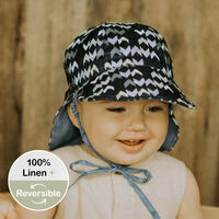 BH Scout   Steele  Reversible Baby Flap Sun Hat UPF50+