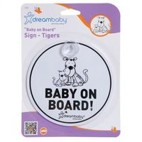 F239 Baby On Board  Tigers Sign