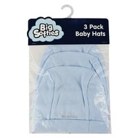 Big Softies Cotton Hat 3 Pack Blue