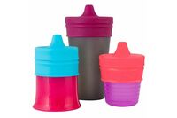 Boon Snug Spout 3pk Lids Pink Multi