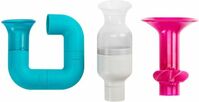 Boon Tubes Builder Bath Toys Set Pack of 3  Aqua