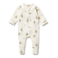 Busy Bee Organic Zipsuit with Feet