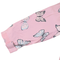 Butterfly Colour Change Terry Towelling Lined Raincoat Fairytale Pink