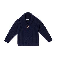 Calvin Knit Jumper - Navy Blue