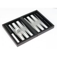 Dal Rossi Black Backgammon 9″ PU Leather