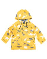 Dino Colour Change Raincoat - Mustard