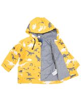 Dino Colour Change Raincoat  Mustard