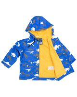 Dino Colour Change Raincoat  Victoria Blue