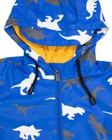 Dino Colour Changing Rain Suit  Victoria Blue