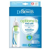 Dr Brown+39s Narrow Neck Options 250ml 3pk