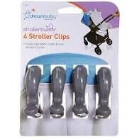 F2214 Stroller Clips 4Pkt - Grey