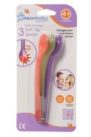 F534 Dreambaby Heat Sensing Soft Tip Spoons 3 Pack