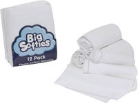 Flannelette Blue Lined Nappies 12pk