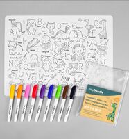 HEY DOODLE REUSABLE COLOUR IN SILICONE PLACEMAT