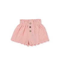 Isla Broderie Short - Pink