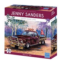 Jenny Saunders Maroon Ute 1000 Piece Jigsaw Puzzle
