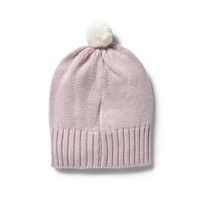Knitted Cable Hat  Lilac