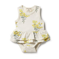 Organic Ruffle Bodysuit Little Blossom 