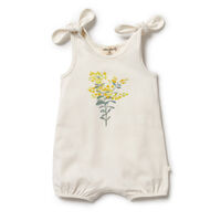 Organic Tie Playsuit Little Blossom 