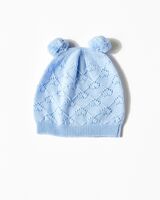 POM POM BEANIE - Blue