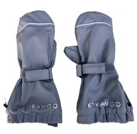 Polar Fleece Lined Waterproof Mittens With Adjustable Fastener - Charcoal