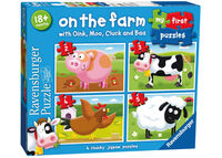 Ravensburger - On the Farm My First Puzzle 2 3 4 5 pieces