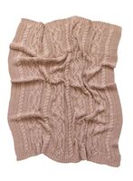 Reilly Knit Blanket - Nude