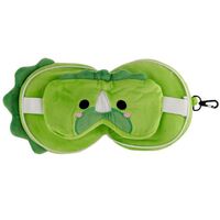 Relaxeazzz Dinosaur Travel Pillow and Eye Mask