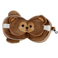 Relaxeazzz Monkey Travel Pillow and Eye Mask